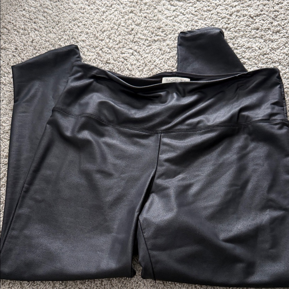 Rachel Zoe Charcoal Faux Leather Pants